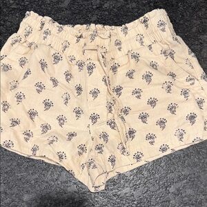 a new day Cream Floral Women's Shorts